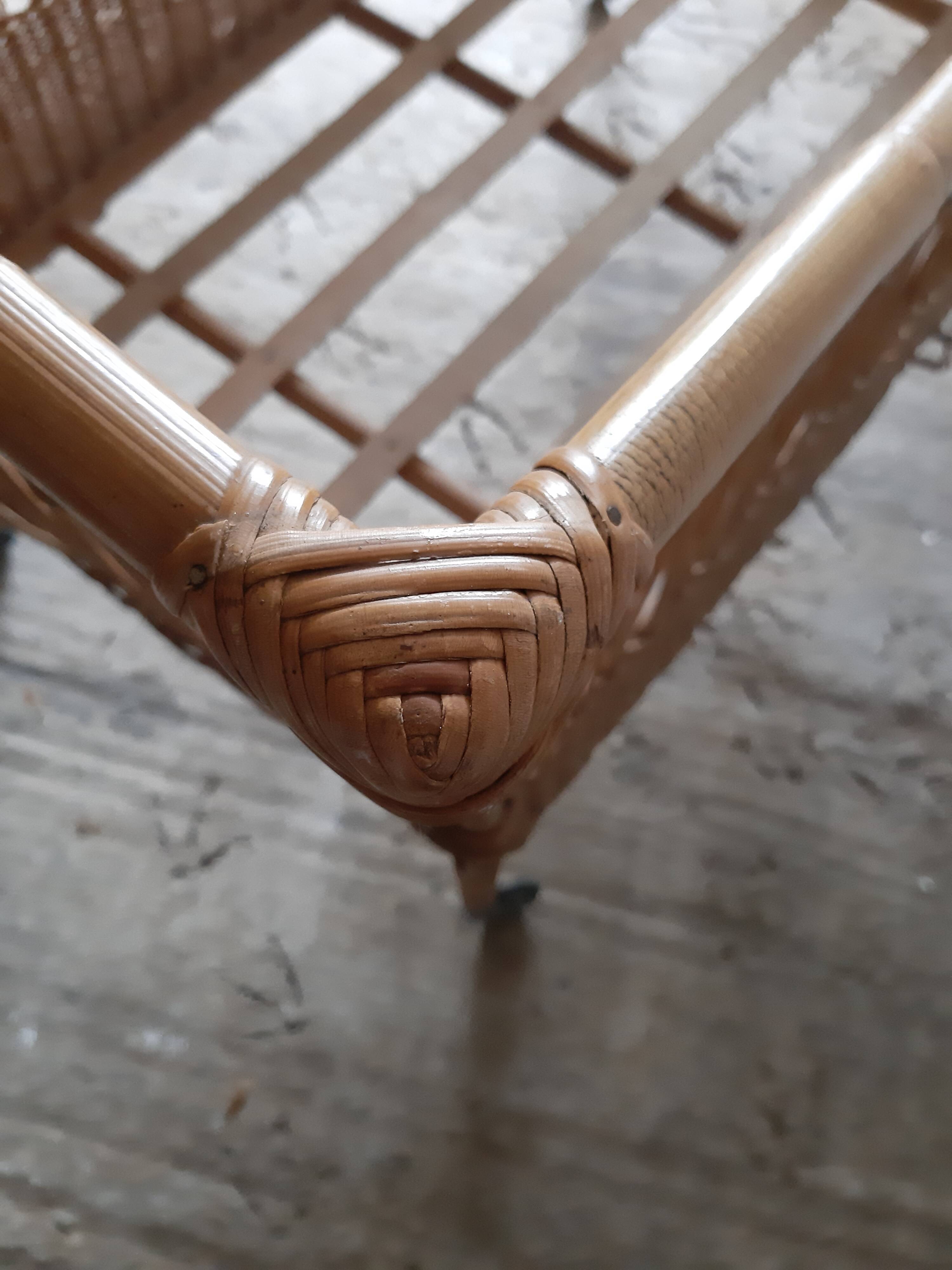 Rotin cradle baby bed