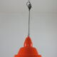 Large orange industrial suspension by Zonca Italy