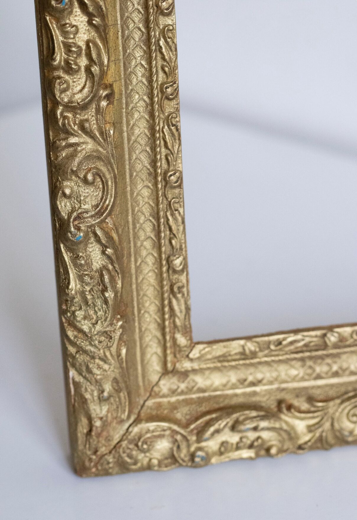Old gilded wooden frame