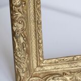 Old gilded wooden frame