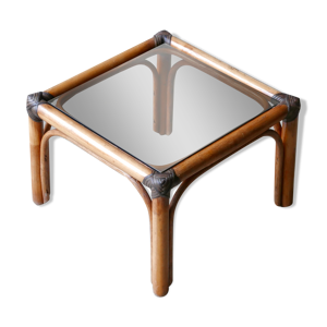 table d'appoint en bambou
