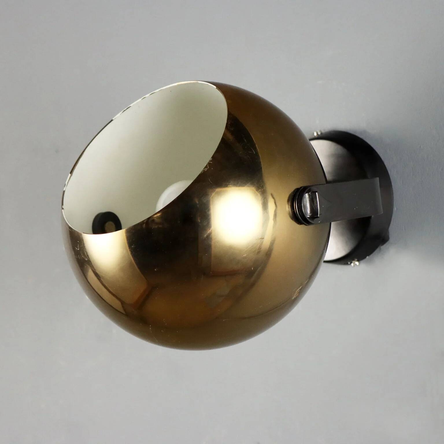 Adjustable vintage wall lamp in metal, design, Italy, 1960s