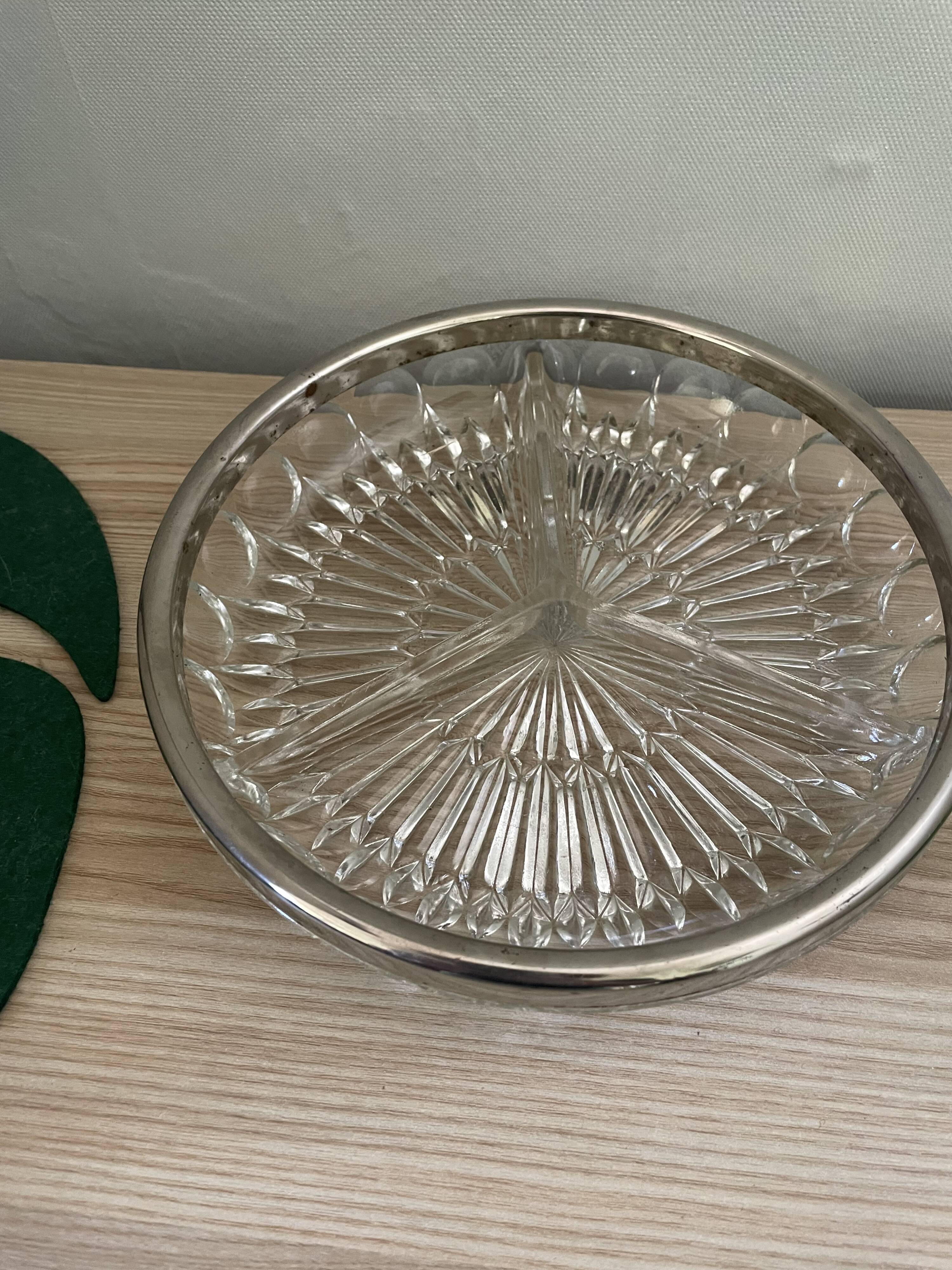 Glass and metal top - art nouveau