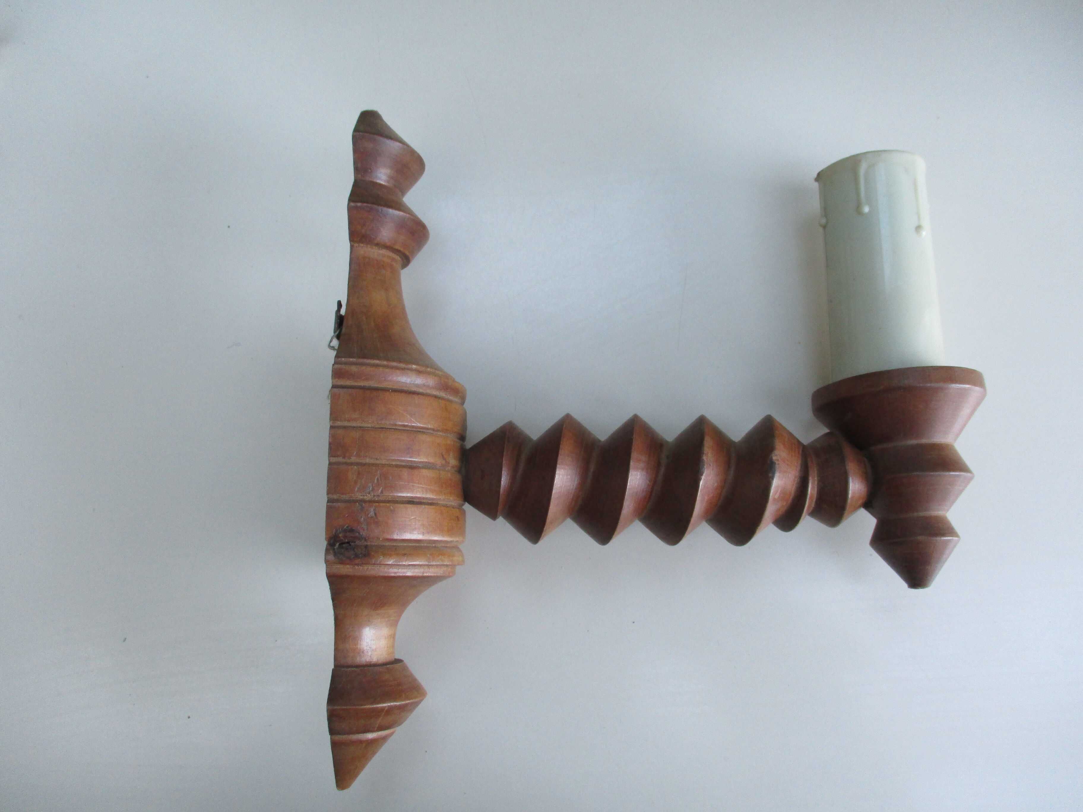 Wooden sconce