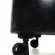 Black Side Table on Wheels