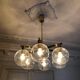Lustre "Pastoral" en laiton avec six globes Hans-Agne Jakobsson