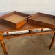 Solid oak desk with 2 drawers feet turned