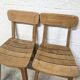 Pair of oak chairs
