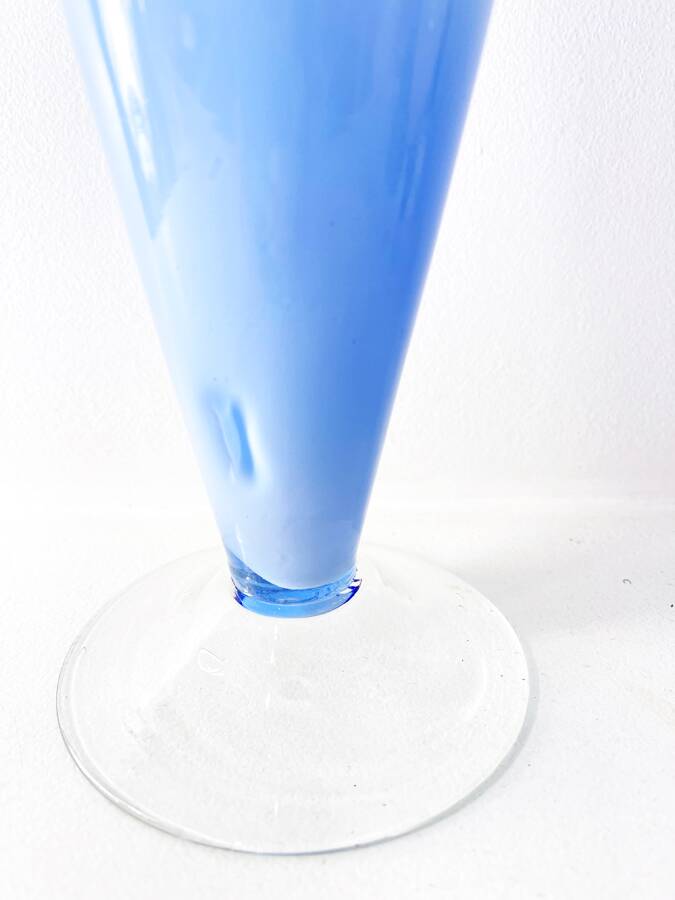 Vase coupe en verre soufflé, 1990