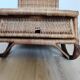 Vintage rattan folding picnic chair