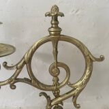 Pair of 19th century bronze candlesticks