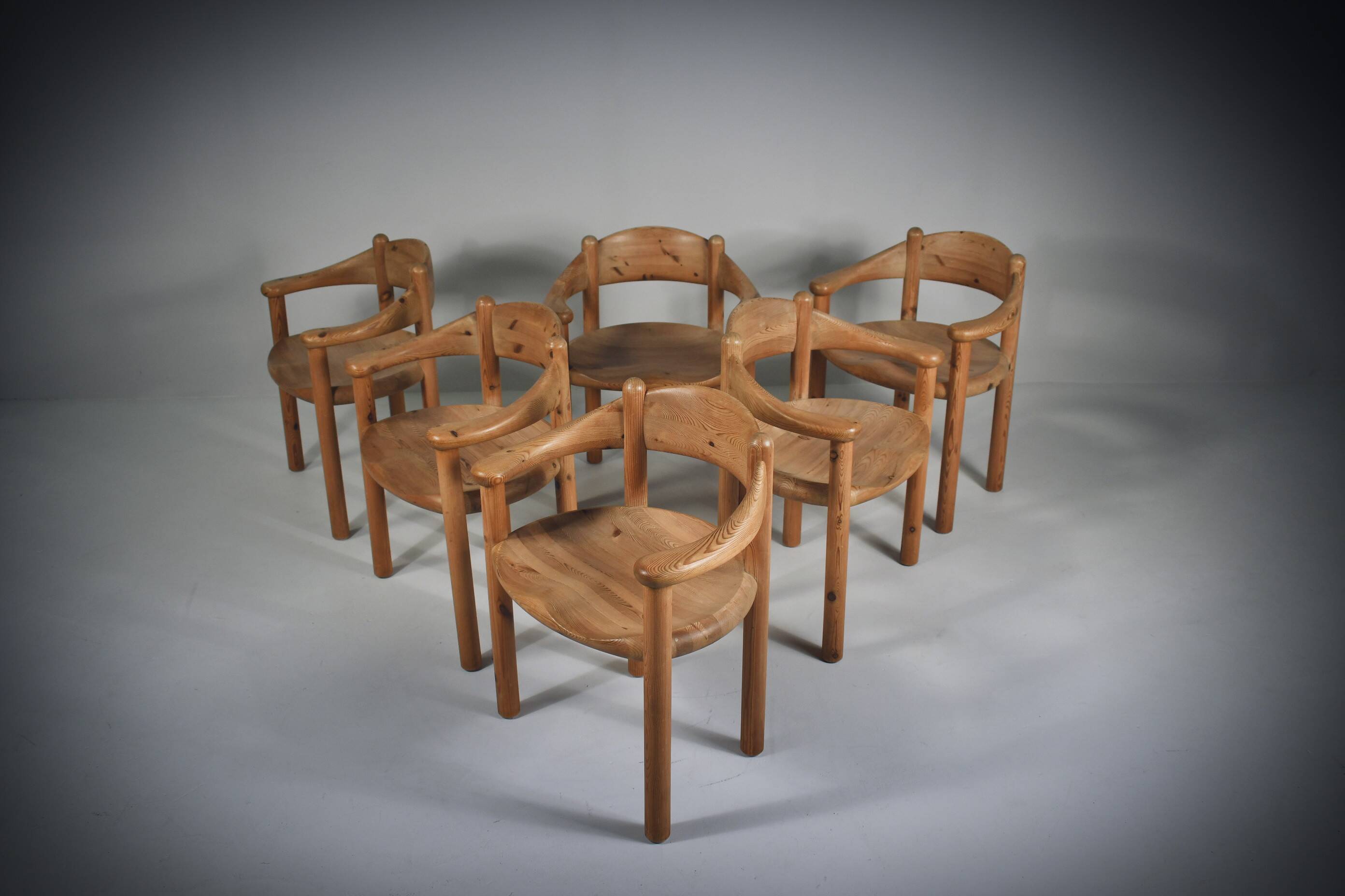 Dining chairs by Rainer Daumiller x 6, 1970s