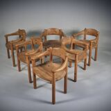 Dining chairs by Rainer Daumiller x 6, 1970s