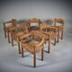 Chaises de salle à manger par Rainer Daumiller x 6, années 1970
