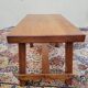 Table basse brutaliste en chêne clair