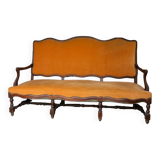Louis XIII Bench, Oak, 17th Century, 3 Places