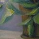 Oil painting, Lilac, still life, 1946