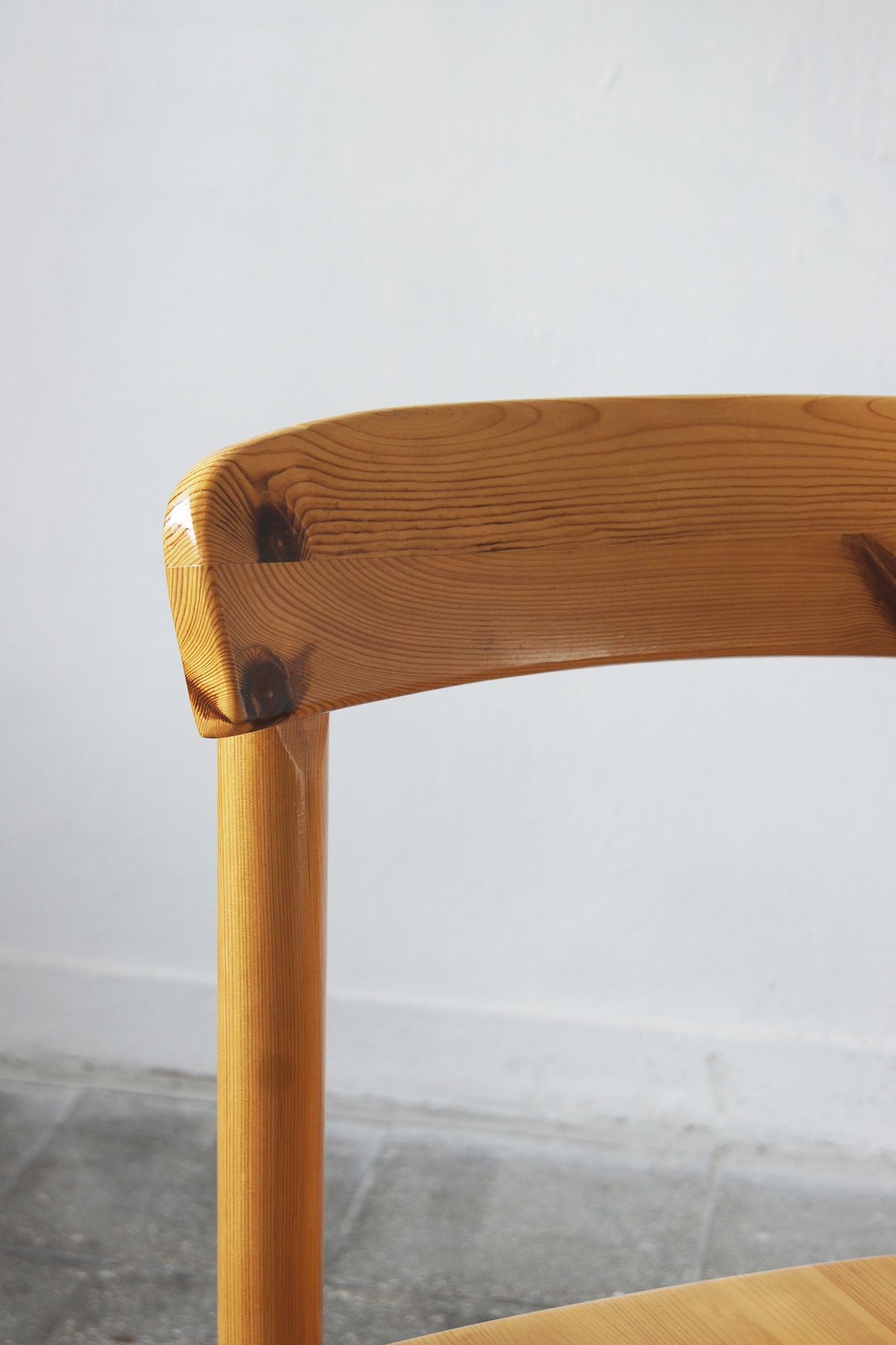 4 brutalist pine dining chairs attributed to rainer daumiller for hirtshals savvaerk