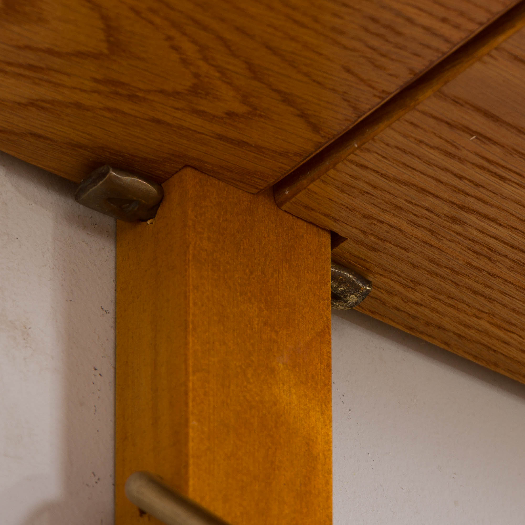 Danish oak modular shelving system 12 shelves