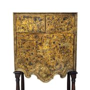Cabinet of gilded and silvered leather, Art Nouveau, circa 1920 – Spain