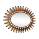 Oval sunburst mirror with leaves of acanthus 1960s
