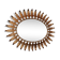 Oval sunburst mirror with leaves of acanthus 1960s