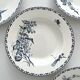 4 deep plates ironstone butterflies "Carmen" Sarreguemines