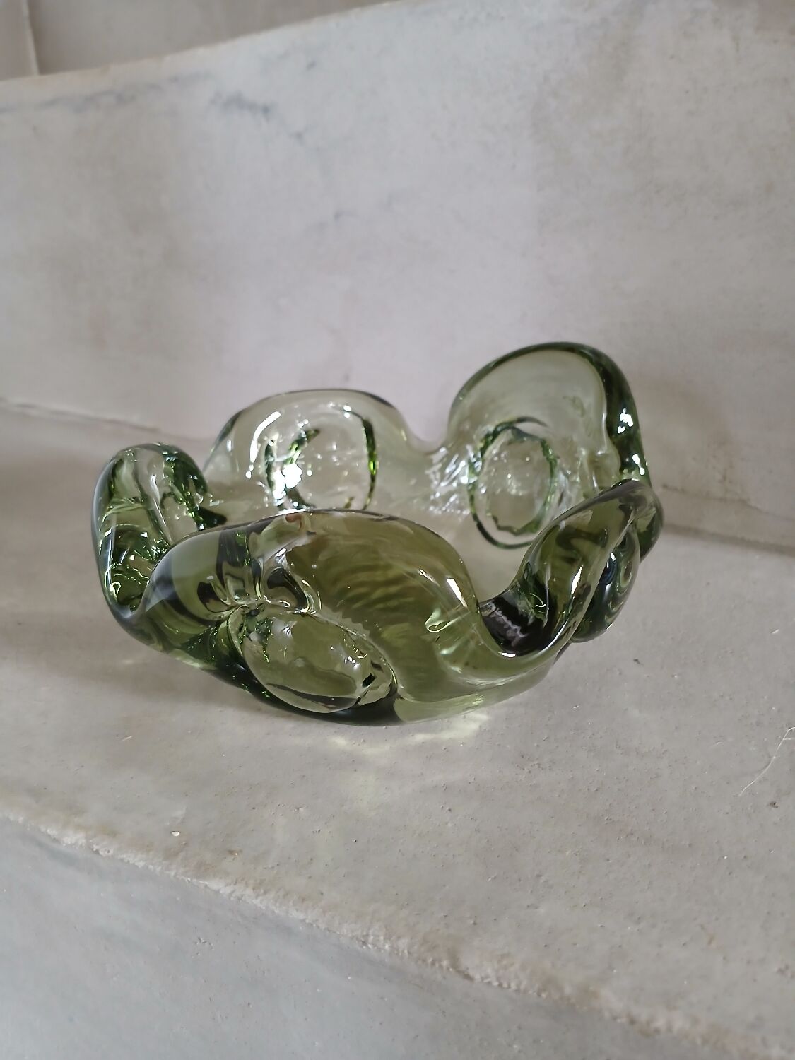 Vintage blown glass ashtray