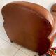 Pair of leather club chairs