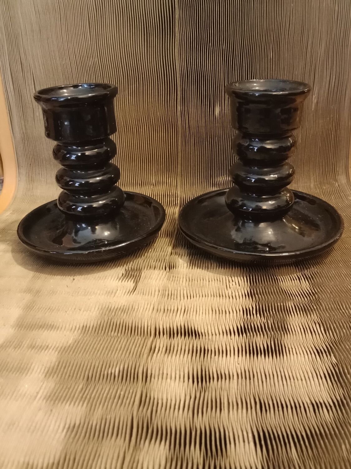 Jean Garillon art deco candle holders