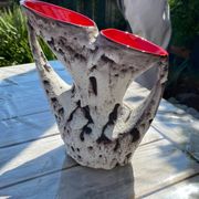 Vintage fat lava vase
