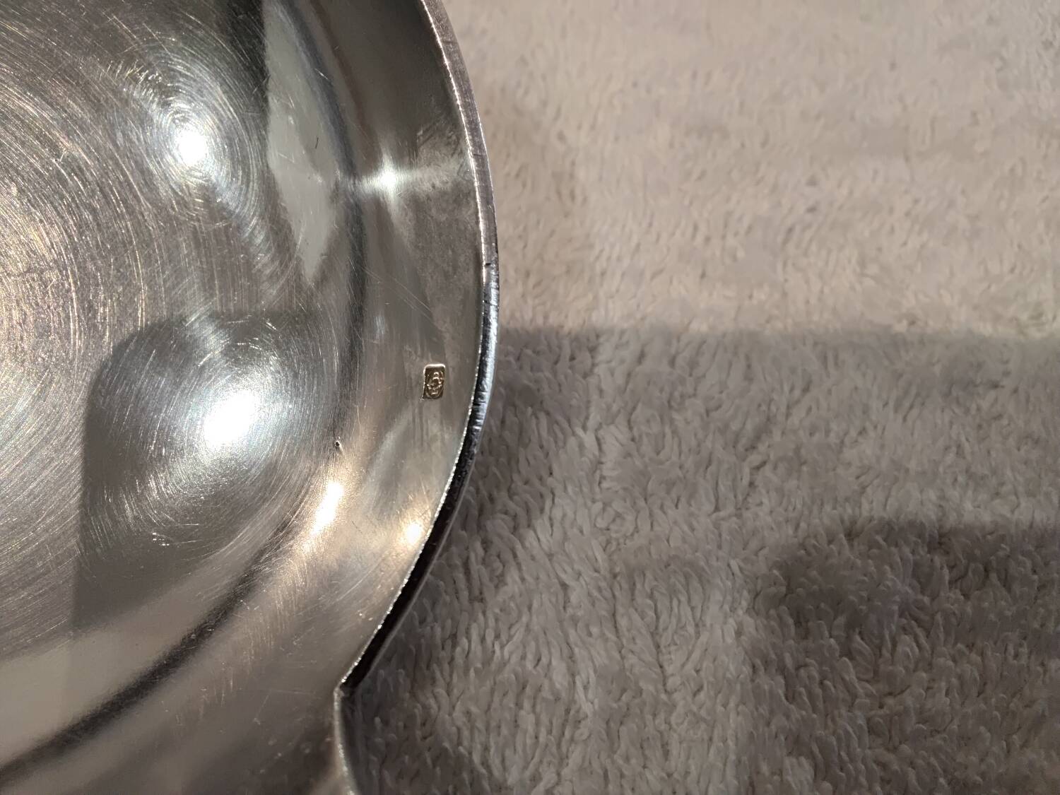 Silver plated soup ladle by goldsmith Ravinet Denfert art nouveau