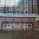 Shirvan urss oriental rug wool handmade rectangular 1940 burgundy and ecru with fringes 100% wool