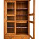 Large showcase library of a notary in solid oak from the late 19th century.