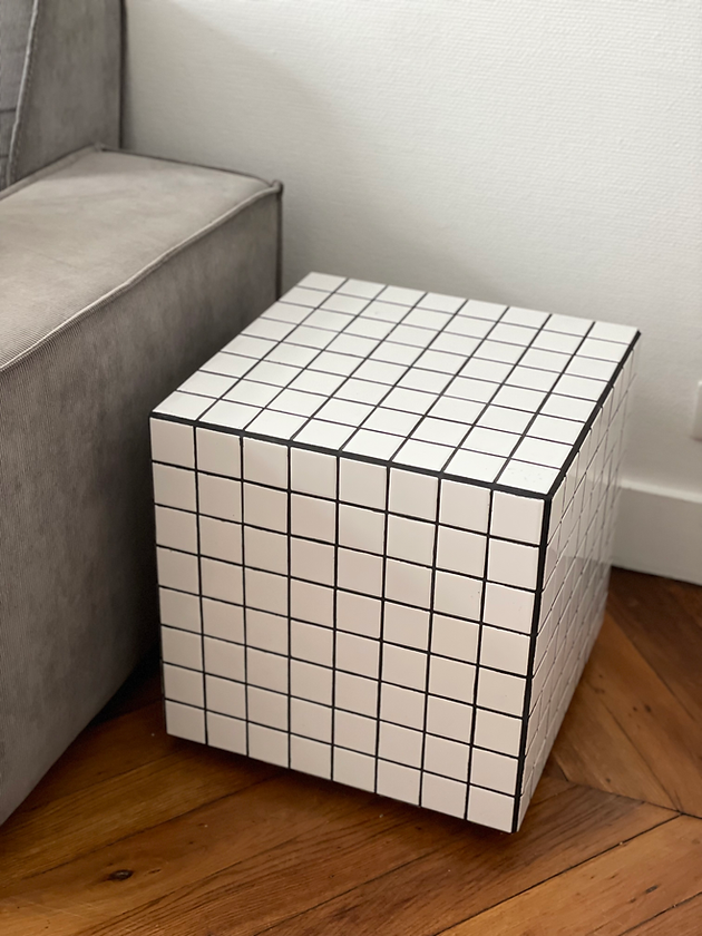 Cube - white/black