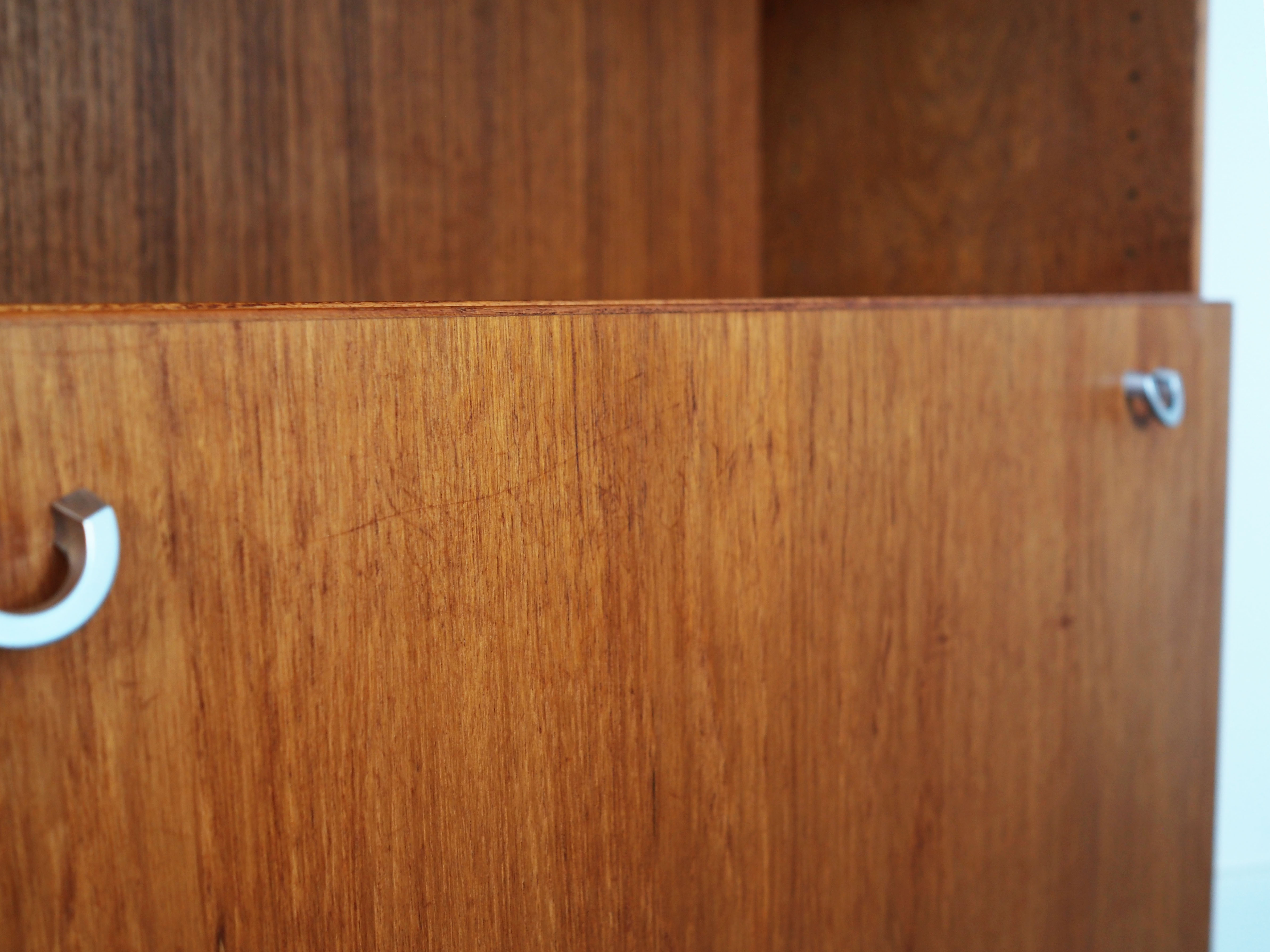 Teak bookcase, Danish design, 1970s, production: Denka