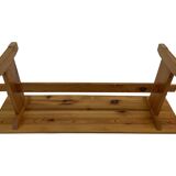 Vintage Scandinavian modern pinewood bench from the 1960's
