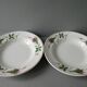 Lot de 2 assiettes creuses Moulin des Loups, décor peint