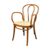 Vintage Bentwood Wide Seat and Arms Bistro Chair
