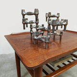 Vintage Scandinavian teak coffee table side table Holger Georg Jensen Kubus