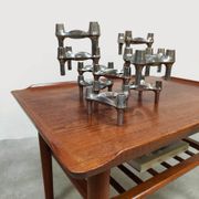 Vintage Scandinavian teak coffee table side table Holger Georg Jensen Kubus