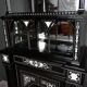 Display Cabinet in Blackened Pear Wood, Napoléon III period – 2nd half of the 19th century