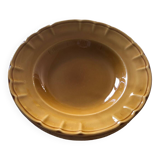 6 assiettes creuses ADP Luxceram ocre jaune Vintage