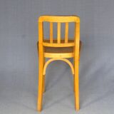 Curved wooden workshop chair Horgen Glarus (CH) 1950, not Thonet bistro.