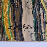 Oil painting on canvas signed LM RATAUD
