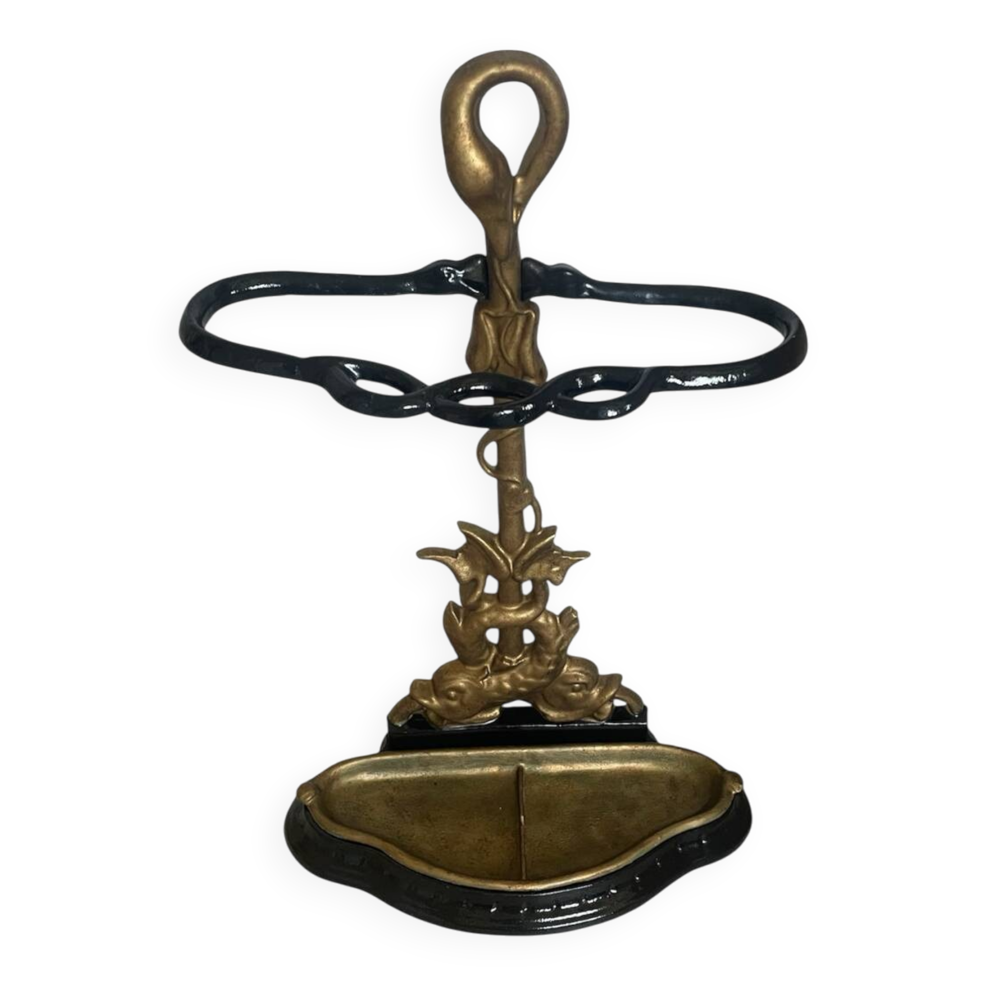 Art Nouveau cast iron umbrella stand