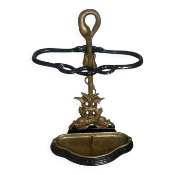 Art Nouveau cast iron umbrella stand