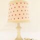 Pair of lamps  feet in white marble