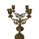 Pair of two-light candelabra in bronze, Napoleon III, late 19th century.