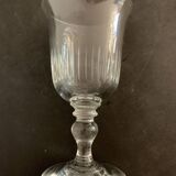 8 old blown foot glasses, 4 different models